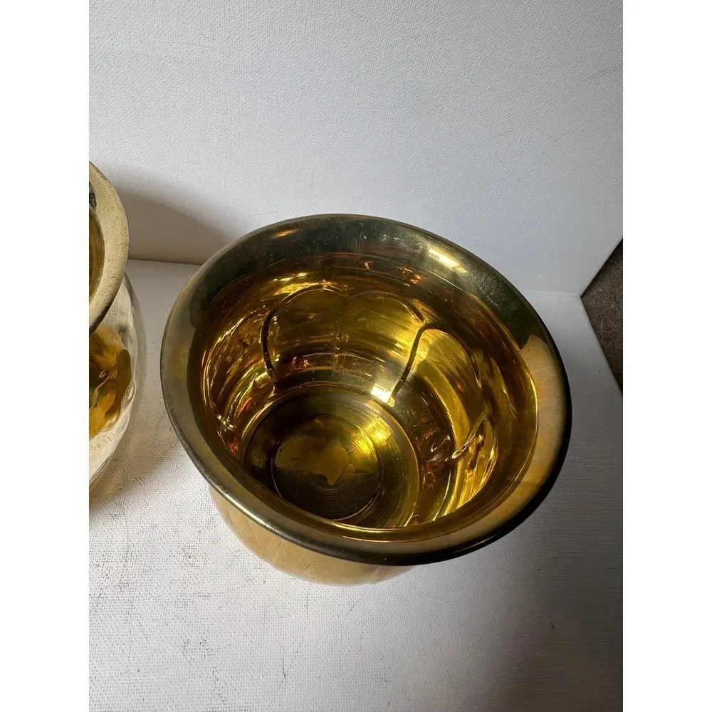 2 brass bowls solid brass vintage India bowl set